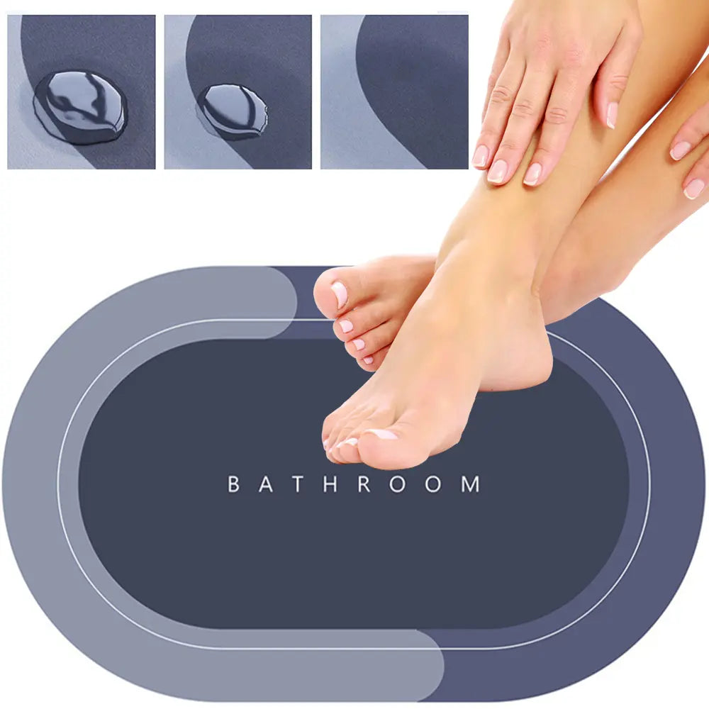 Vannas paklājiņš, pretslīdošs, mitrumu uzsūcošs dušai un tualetei (255D)