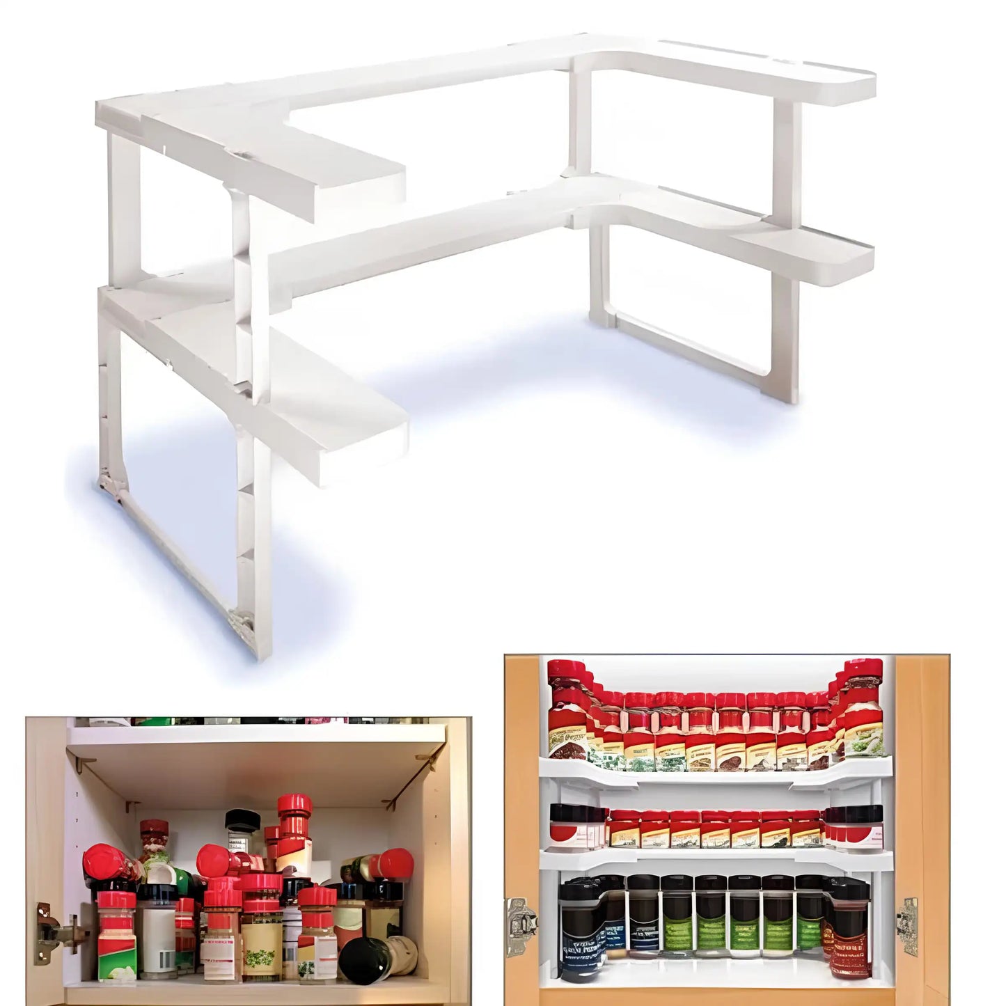 Полка для специй Spicy Shelf, многофункциональный органайзер для специй и банок