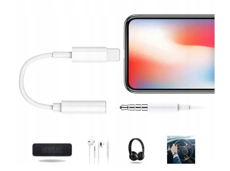 Переходник Lightning для наушников с iPhone на аудиоразъем (499D)