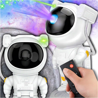 Ночной светильник-проектор «Астронавт» для детей со светодиодной подсветкой и пультом дистанционного управления (798D)