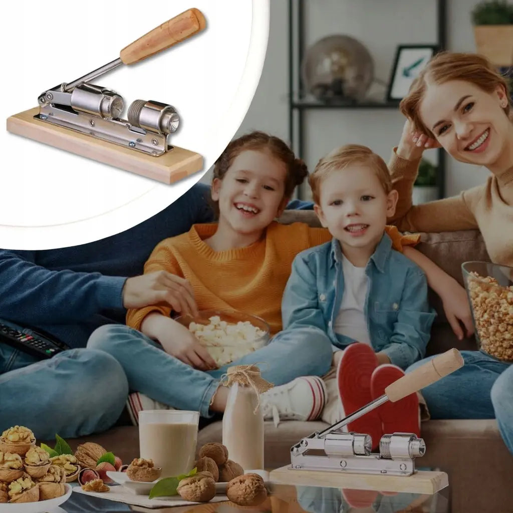 Riekstu kulšanas ierīce uz izturīga regulējama neslīdoša pamata (402D)