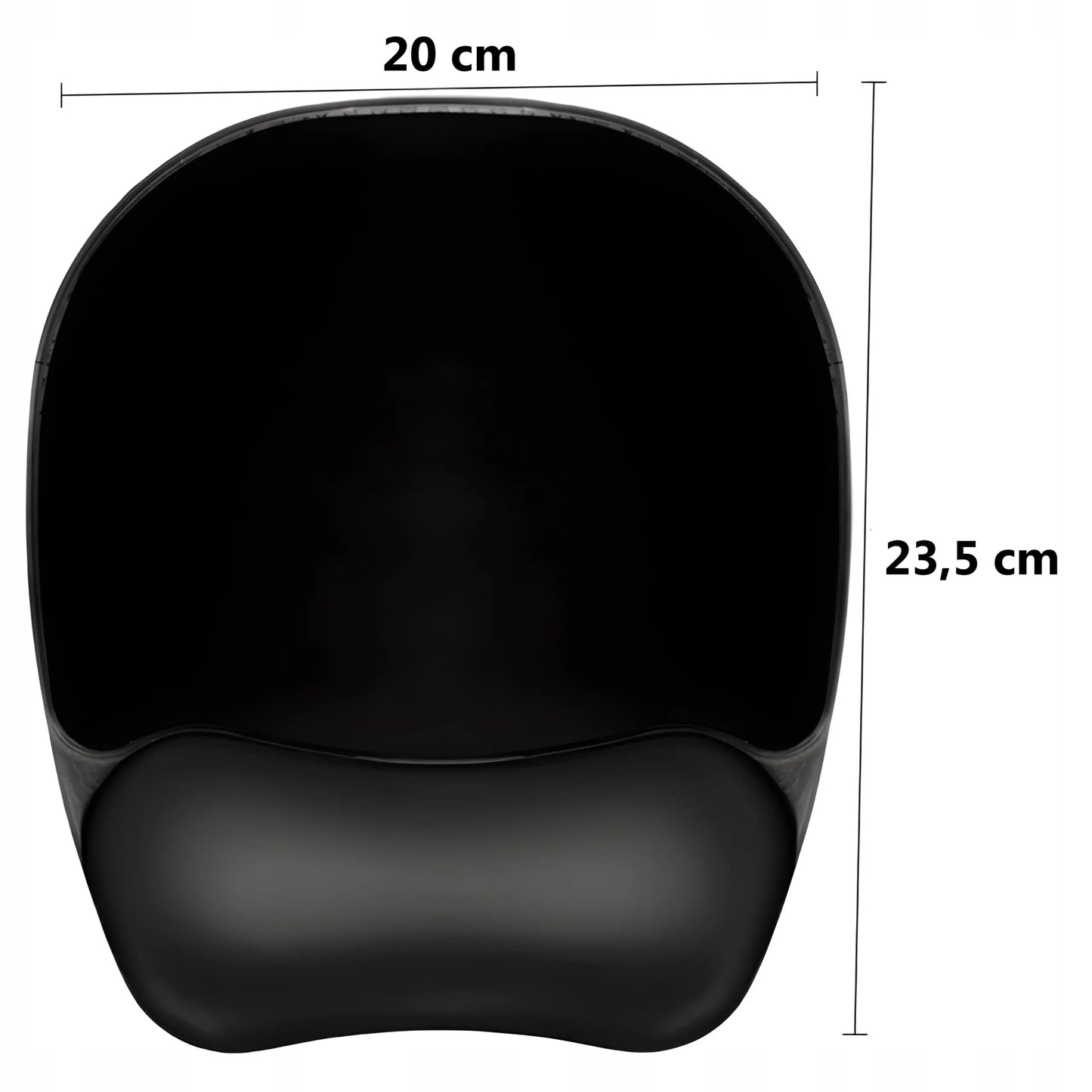 Ergonomiska spilvena zem rokas locītavas 20 x 23,5 cm melna (1062D)