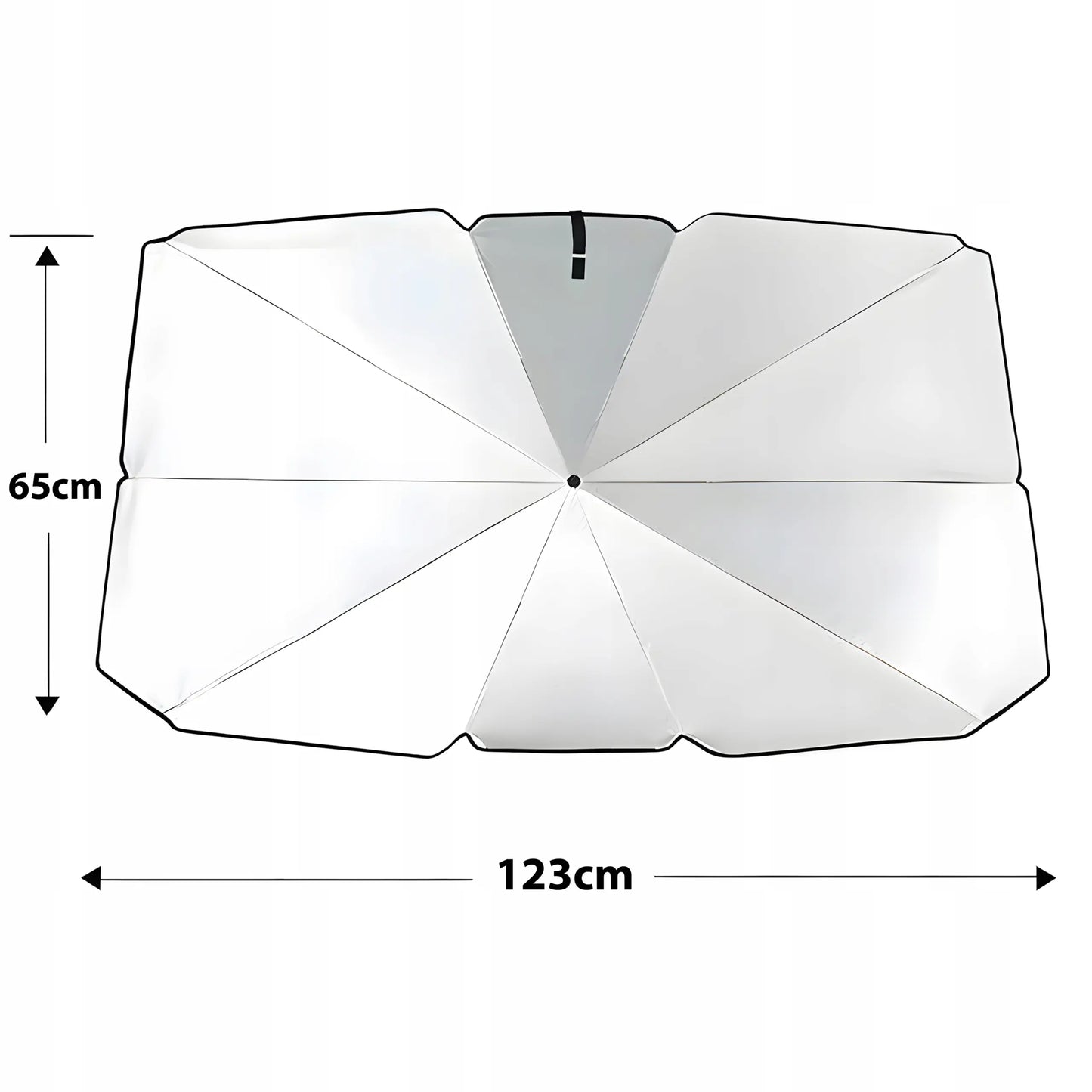 Saules aizsargs automašīnas vējstiklam, 110x65 (632D)