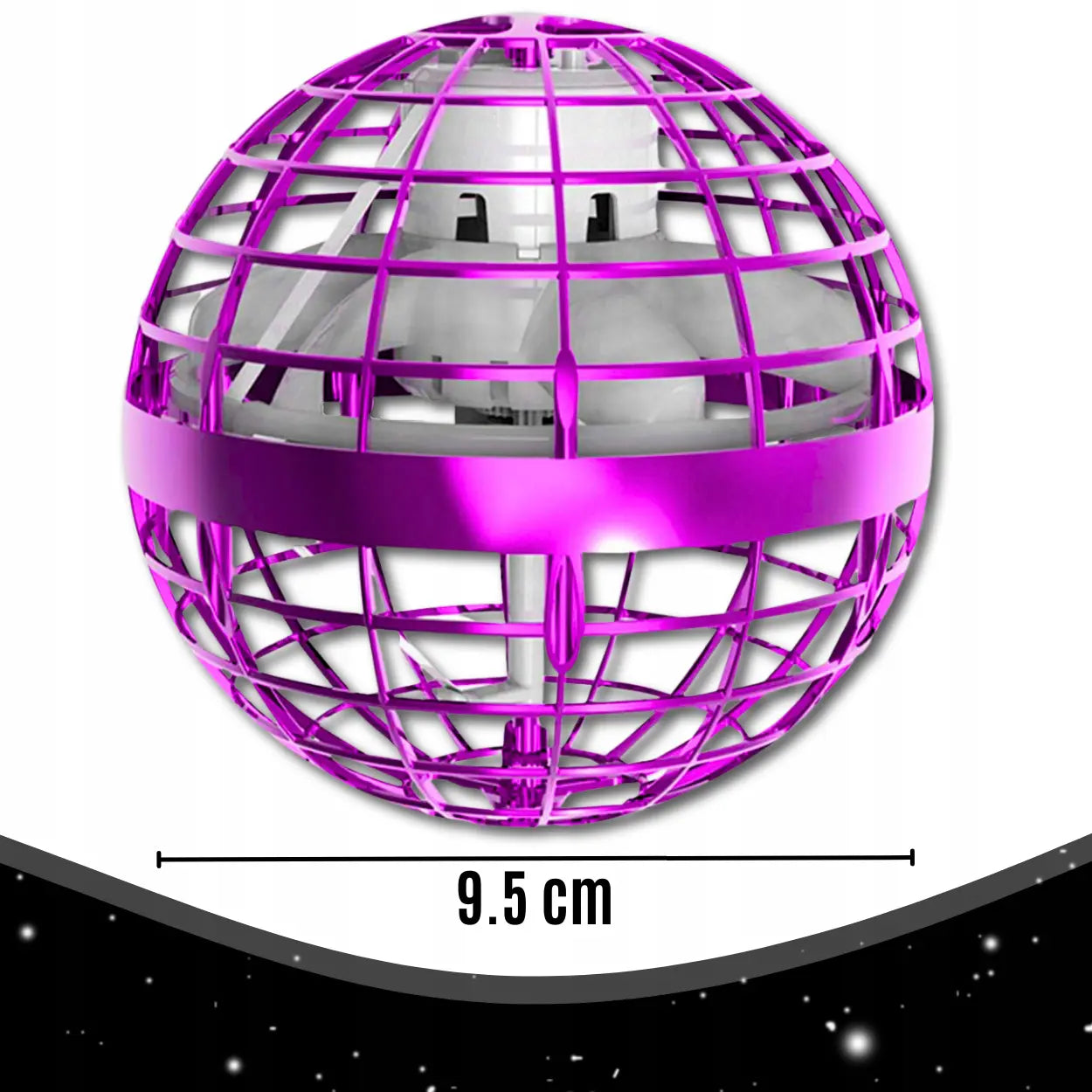Lidojoša LED bumba ar tālvadību un LED gaismiņām bērniem (486D)