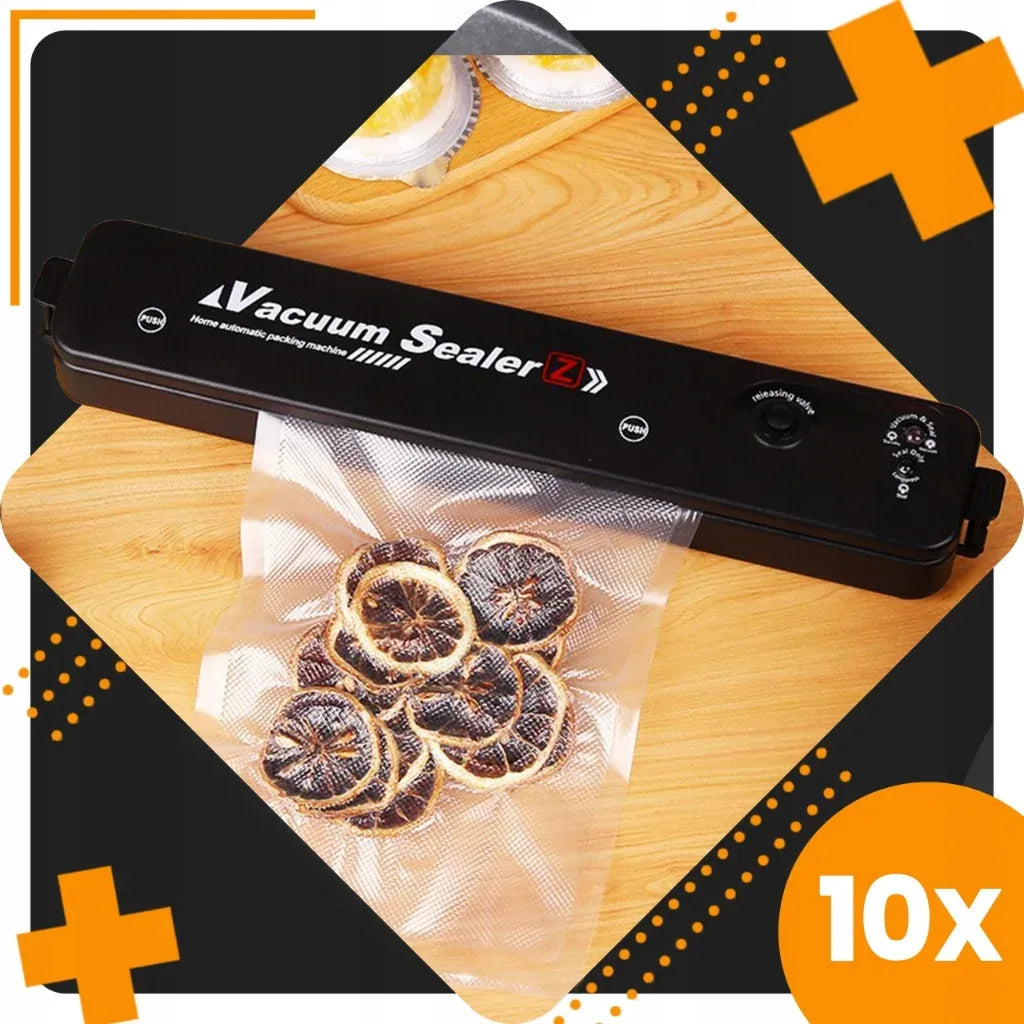 Vakuuma iepakotājs pārtikai + maisiņi 10 gab (68D)