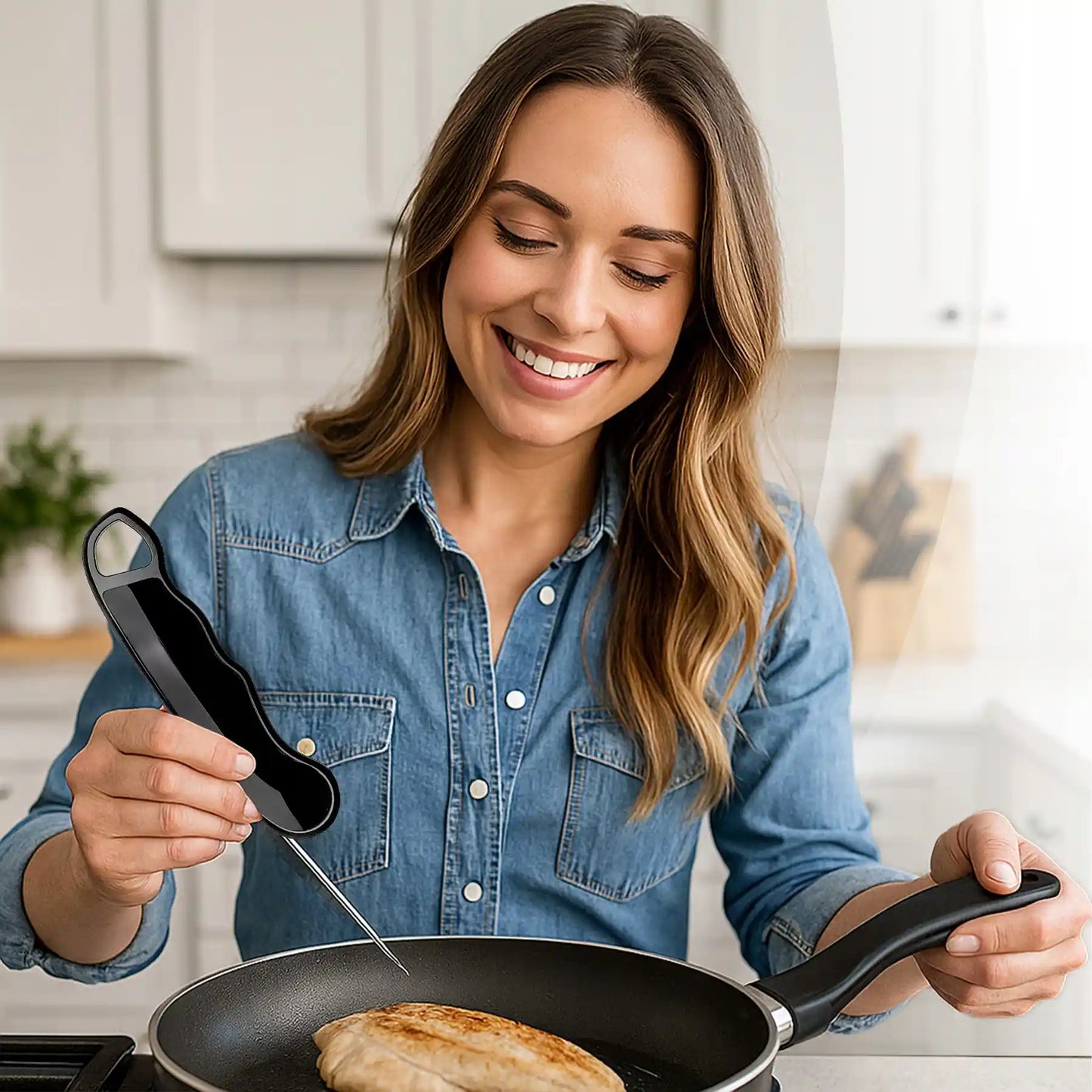 Цифровой кухонный термометр для мяса и гриля, со стрелкой, с ЖК-дисплеем, -50°C + (1061D)