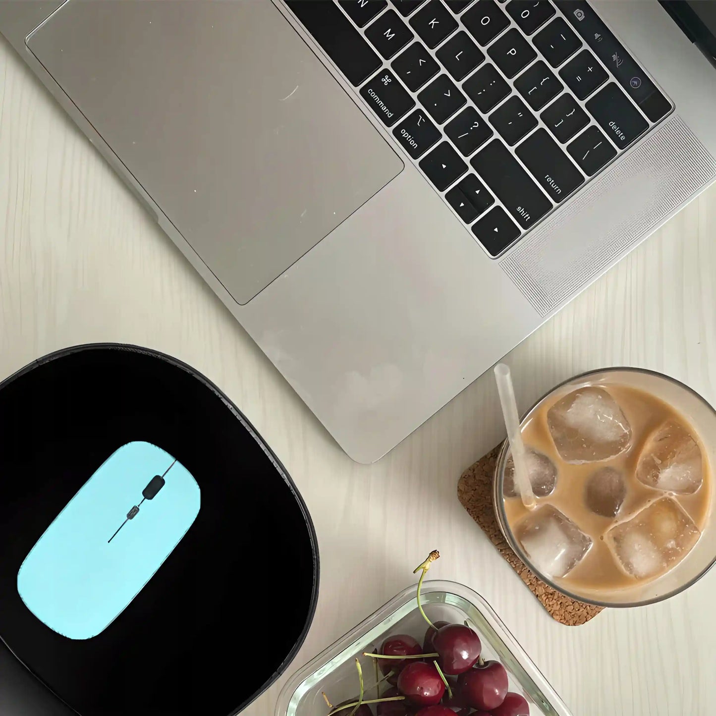 Эргономичная подушка под запястье 20 х 23,5 см, черная (1062D)