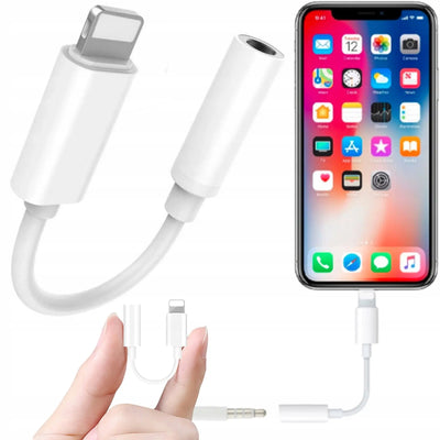 Austiņu Lightning adapteris no iPhone uz audio ligzdu (499D)