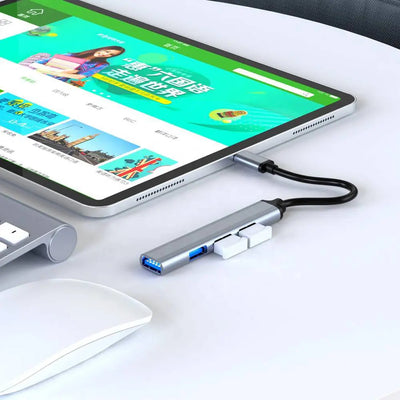 Адаптер USB-C 3.1 OTG с четырьмя портами USB-A (775D)