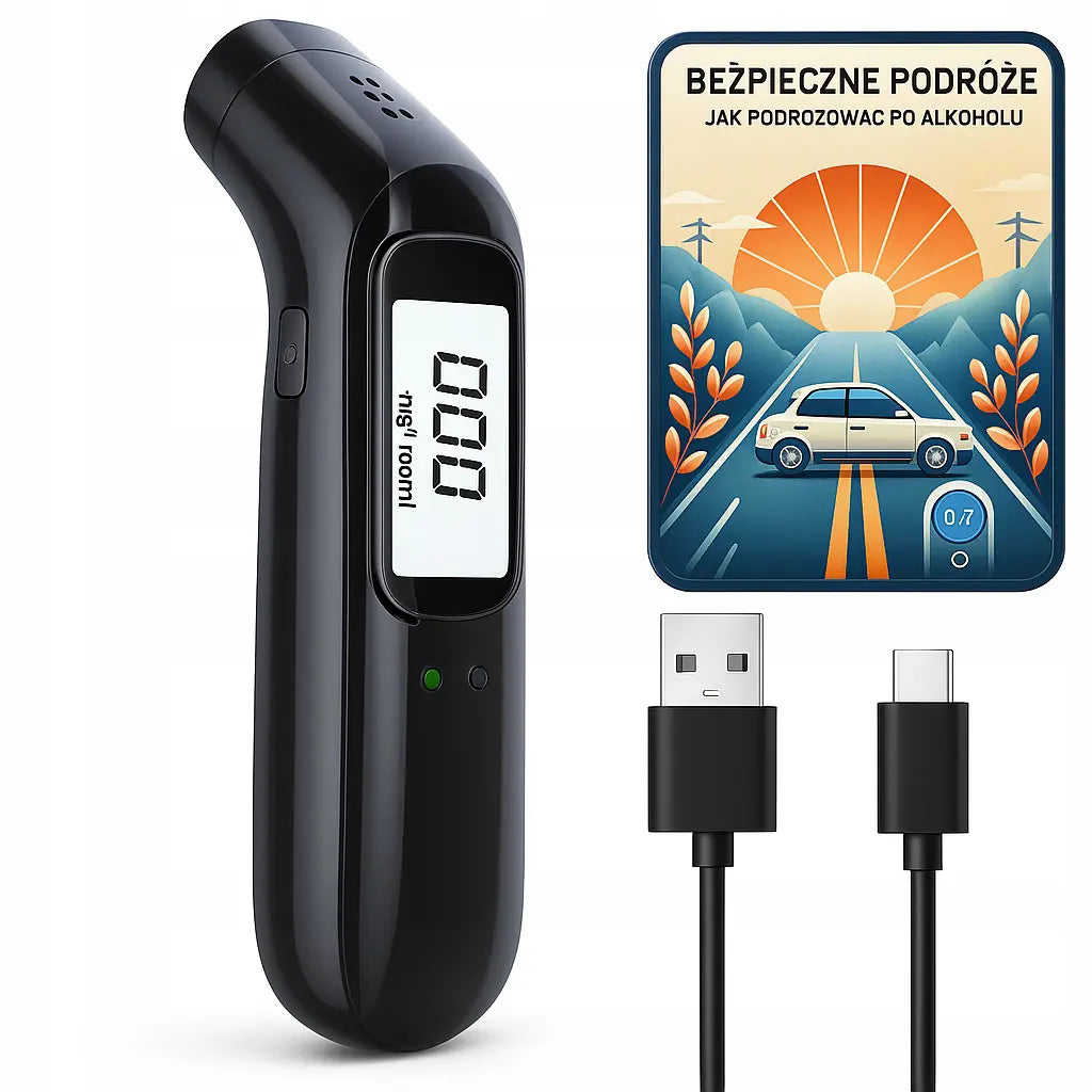 Профессиональный USB-алкотестер бесконтактного типа, точный и карманный (1057D)