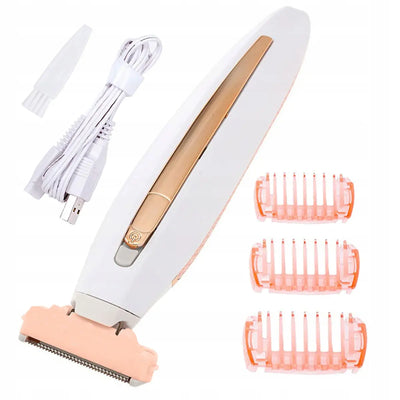 Bezsāpīga ķermeņa un sejas mašīna ar LED apgaismojumu Flawless Touch USB (383D)