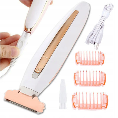 Bezsāpīga ķermeņa un sejas mašīna ar LED apgaismojumu Flawless Touch USB (383D)