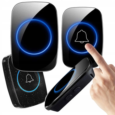 Akumulatora durvju zvans ar IP44 ūdensizturību un lielu darbības rādiusu (1063D)