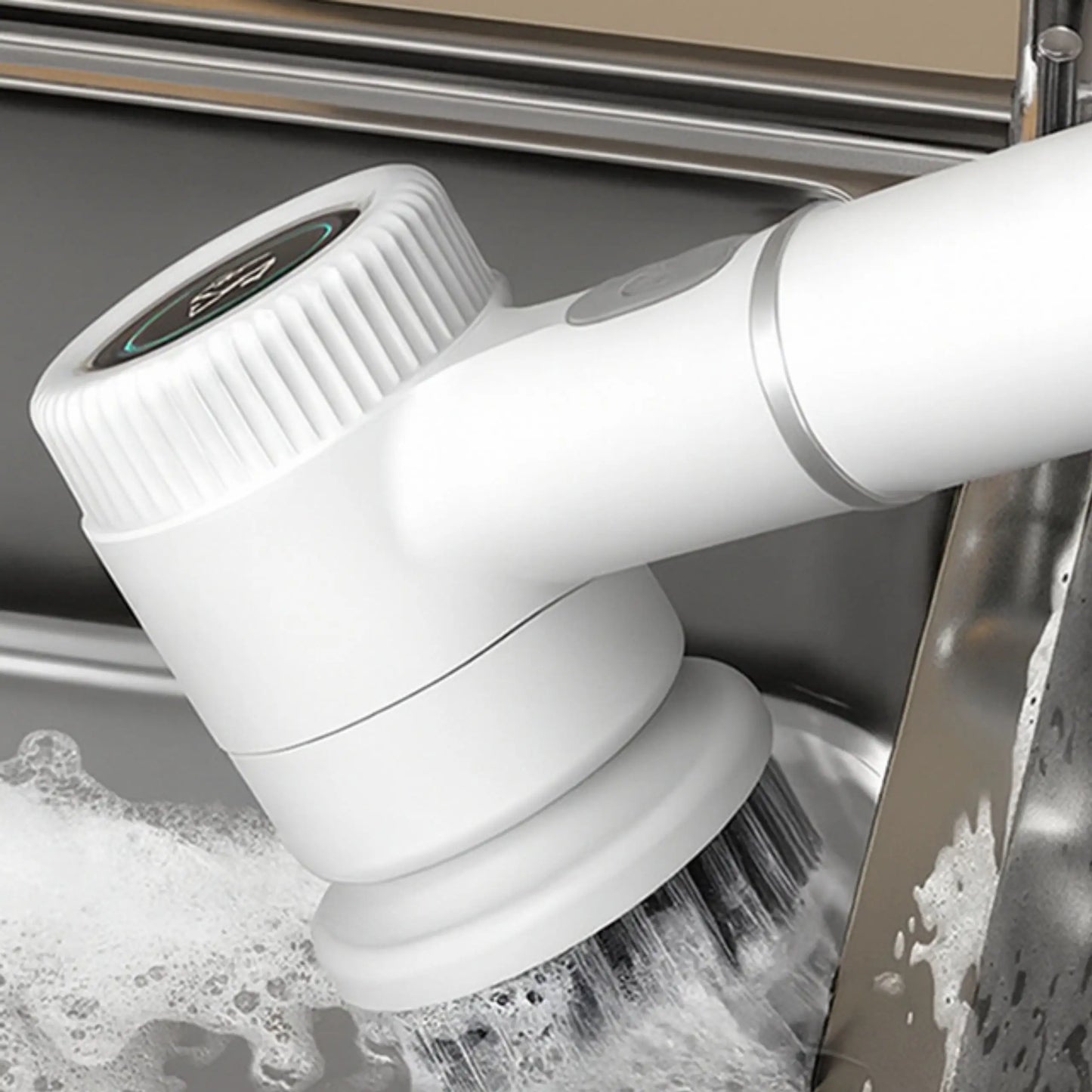 Электрическая вращающаяся щетка с ЖК-дисплеем для чистки и мытья посуды (1056D)