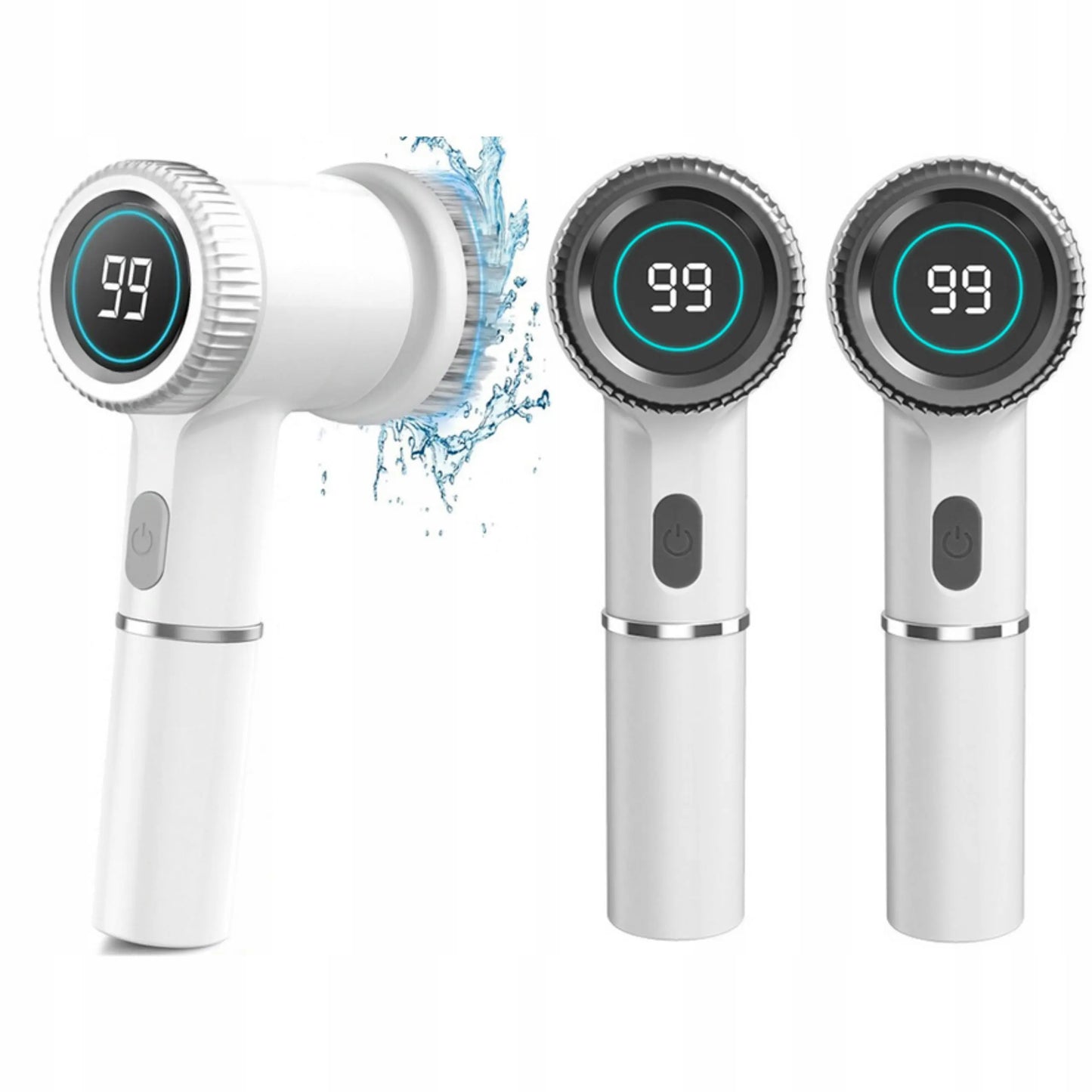 Электрическая вращающаяся щетка с ЖК-дисплеем для чистки и мытья посуды (1056D)