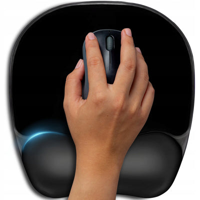 Ergonomiska spilvena zem rokas locītavas 20 x 23,5 cm melna (1062D)