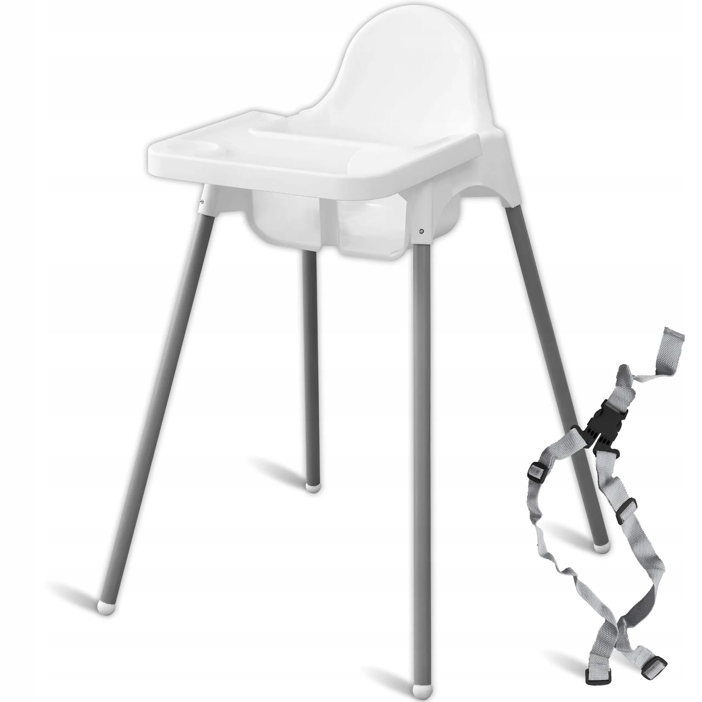 Детский стульчик 2-в-1 с подносом и ремнями безопасности (1060D)