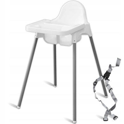 Bērnu barošanas krēsls 2 vienā ar paliktni un drošības jostām (1060D)