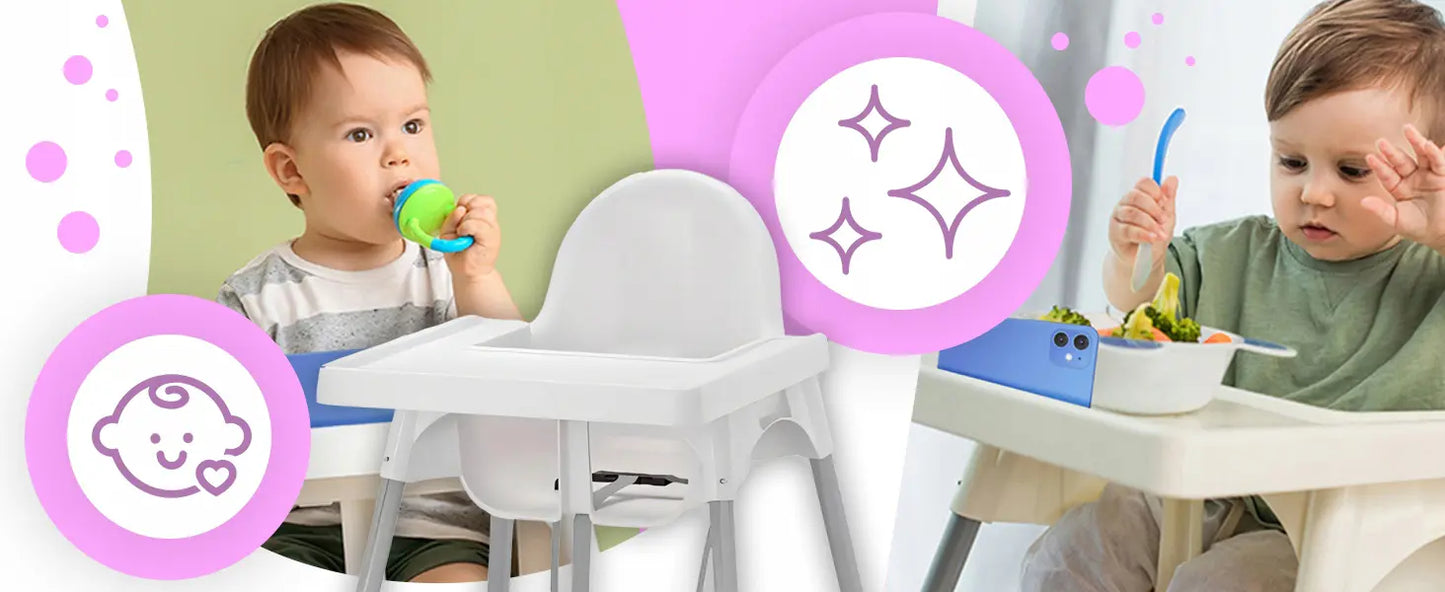 Детский стульчик 2-в-1 с подносом и ремнями безопасности (1060D)