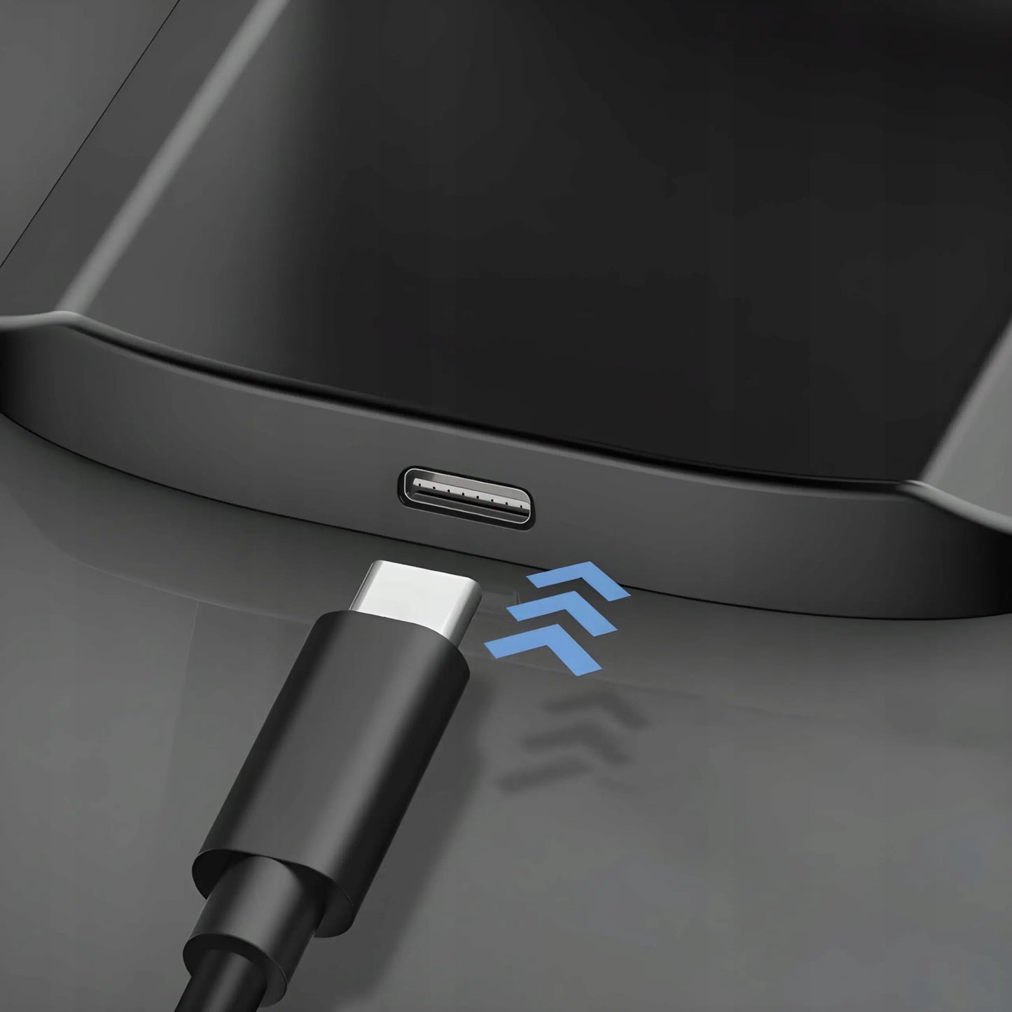 Bezvadu induktīvā uzlāde Qi Quick Charge 10W ar statīvu. (589D)