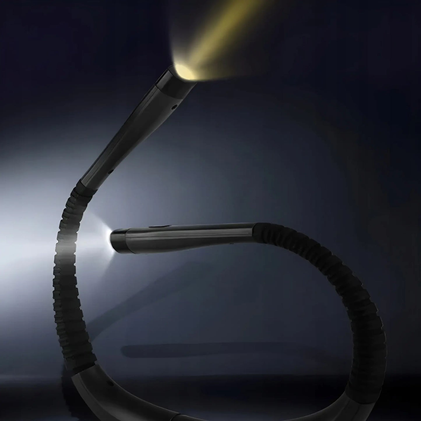 Grāmatu lasīšanas lampa ar elastīgu USB LED un trim gaismas krāsām (1049D)