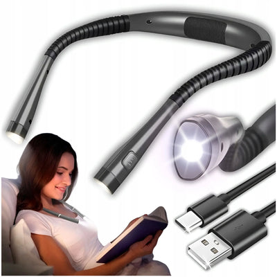 Лампа для чтения с гибким USB-светодиодом и тремя цветами света (1049D)