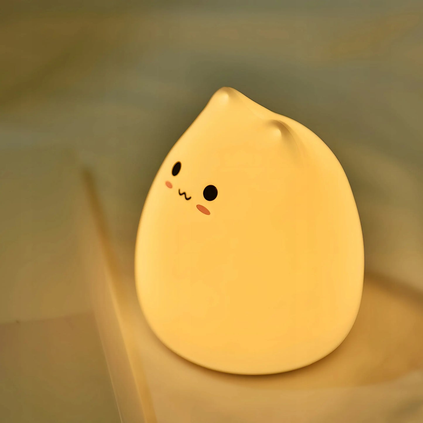 Детский ночник "Кошечка", силиконовый и мягкий (571D)