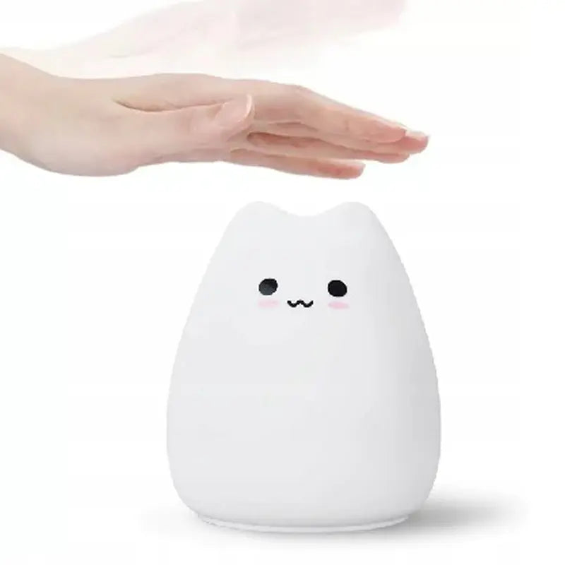 Детский ночник "Кошечка", силиконовый и мягкий (571D)