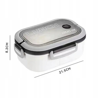 1200 ml baltas krāsas pusdienu kaste (338D)