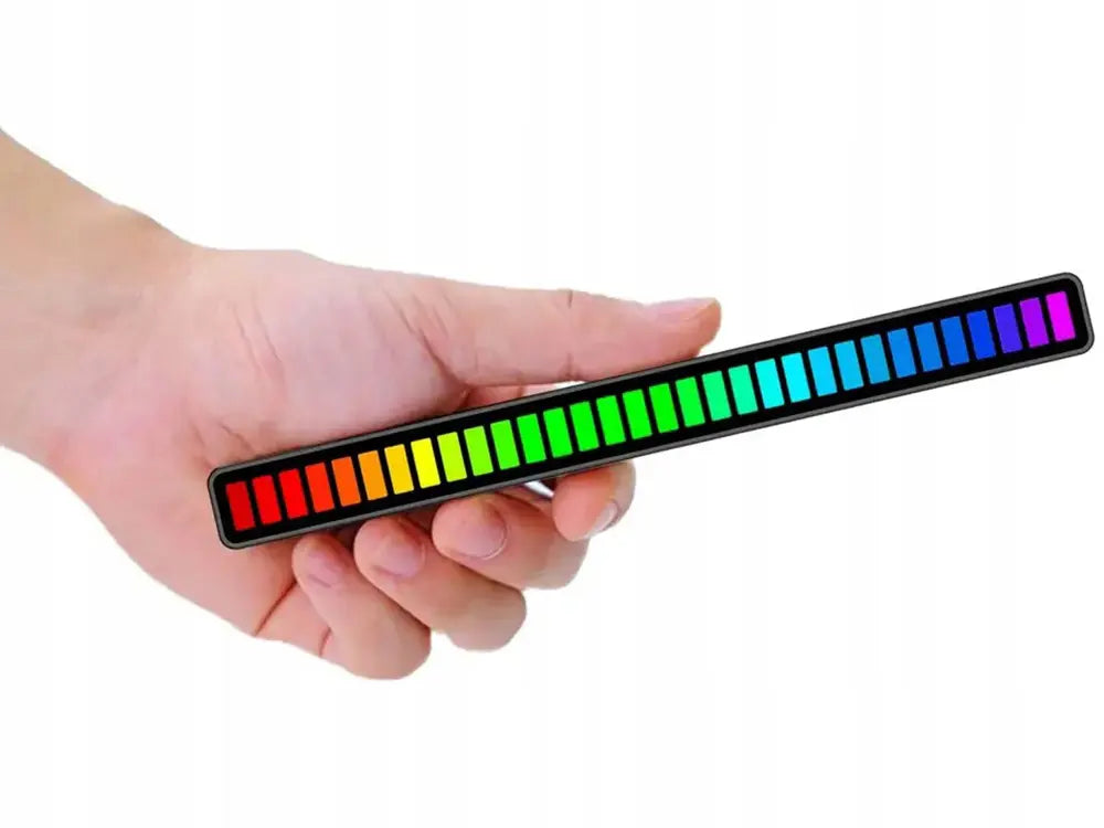 Светодиодная лента RGB со звуковым откликом и батареей в неоновом многоцветном дизайне (509D)