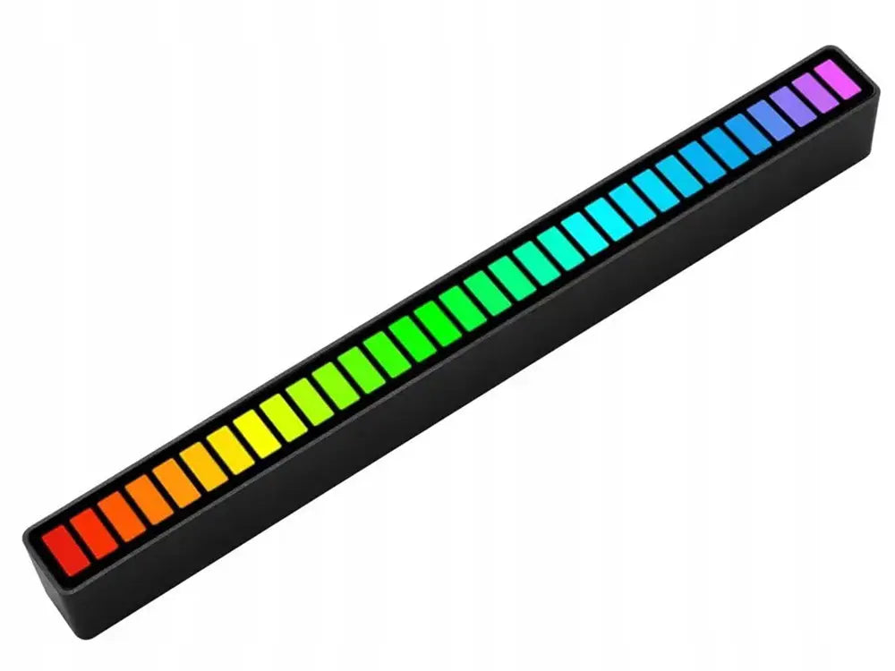 Светодиодная лента RGB со звуковым откликом и батареей в неоновом многоцветном дизайне (509D)