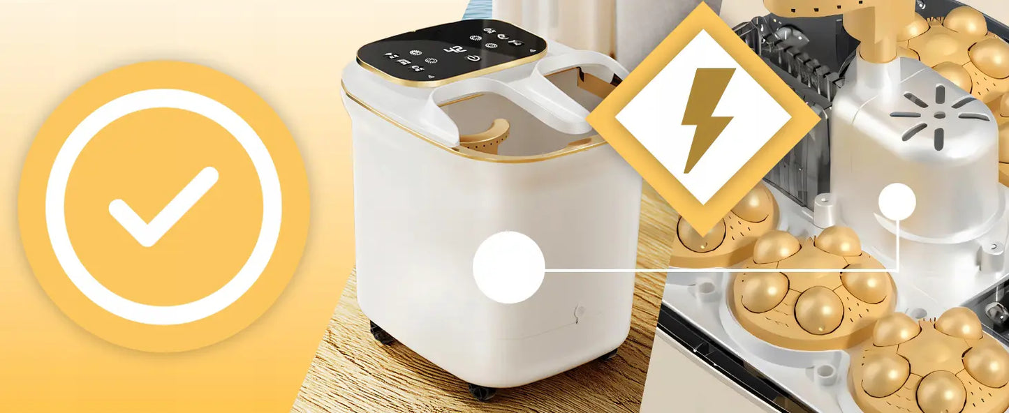 Массажер для ног с функцией подогрева и гидромассажа 500 Вт (1058D)