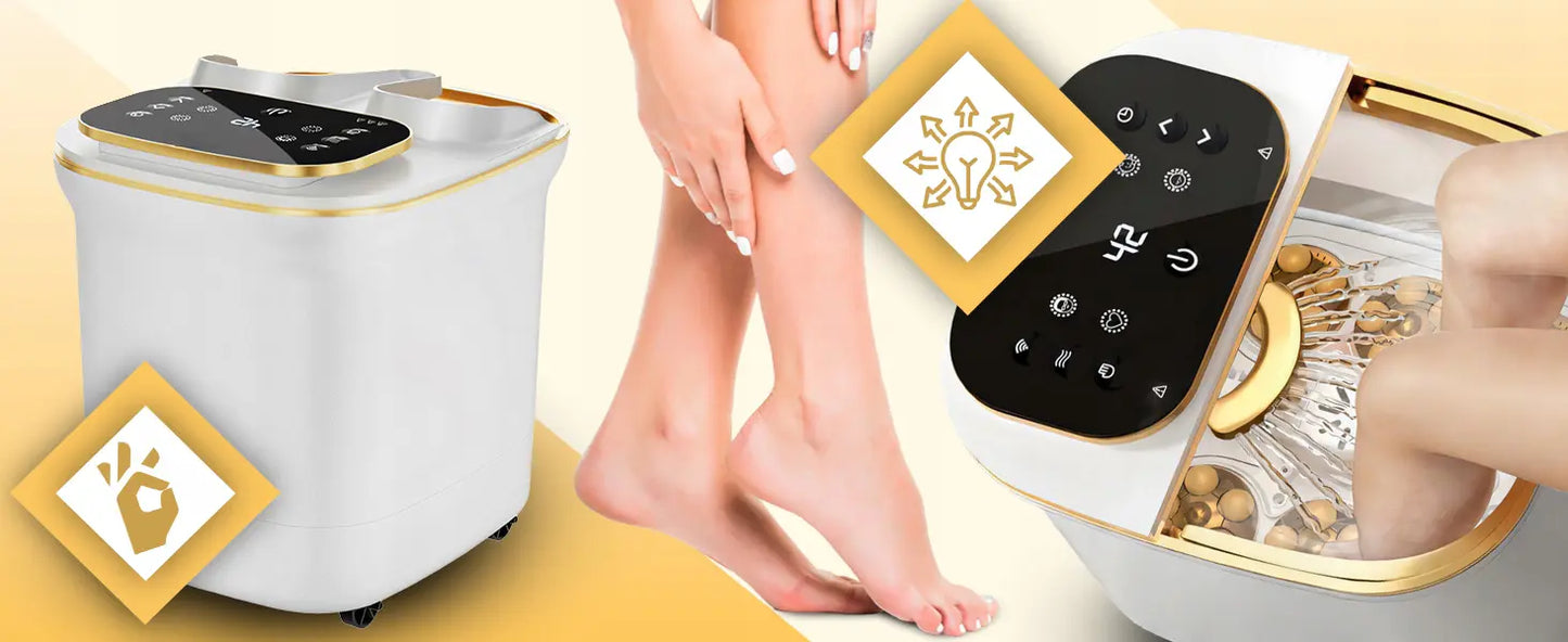 Массажер для ног с функцией подогрева и гидромассажа 500 Вт (1058D)