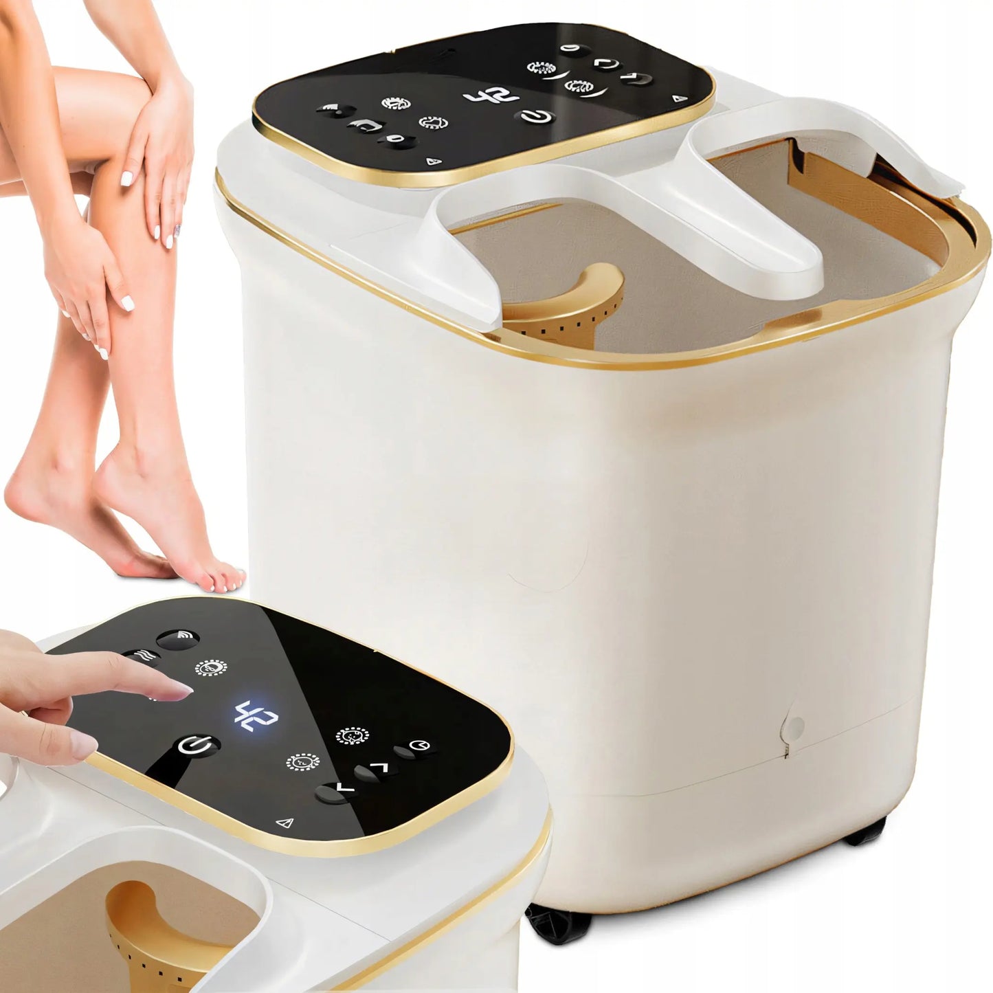 Массажер для ног с функцией подогрева и гидромассажа 500 Вт (1058D)