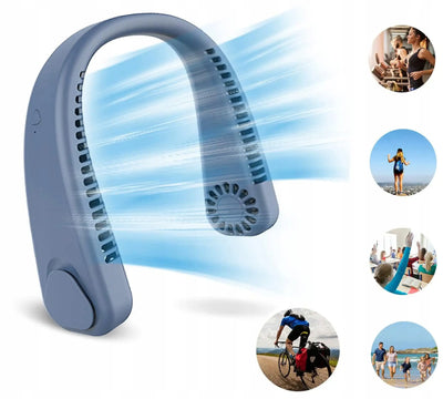 Portatīvais mini ventilators kaklam, dzesējošs gaisa kondicionieris (1053D)