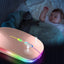 Bezvadu pele Bluetooth USB-C RGB Apple MacBook un ne tikai, rozā krāsā (1011D)