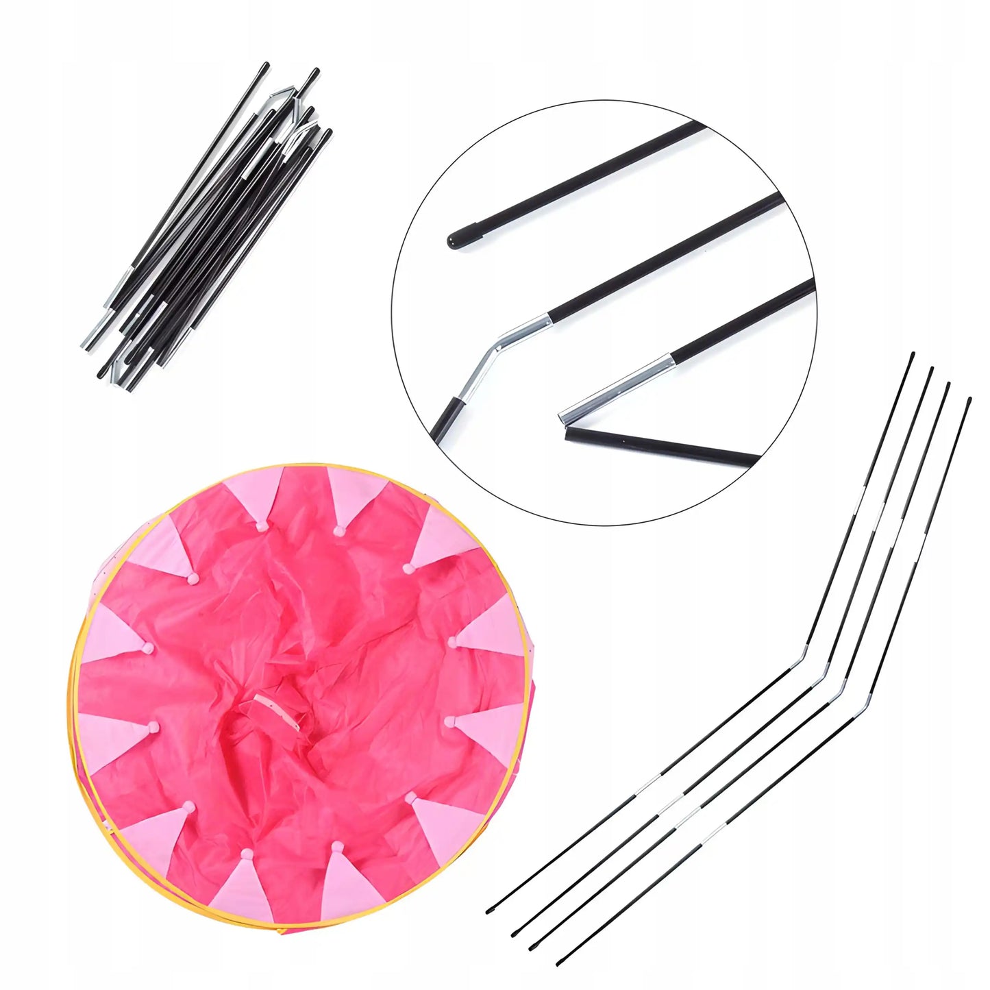 Детская палатка — домик-замок для дома, сада или комнаты, для принцессы (1066D)