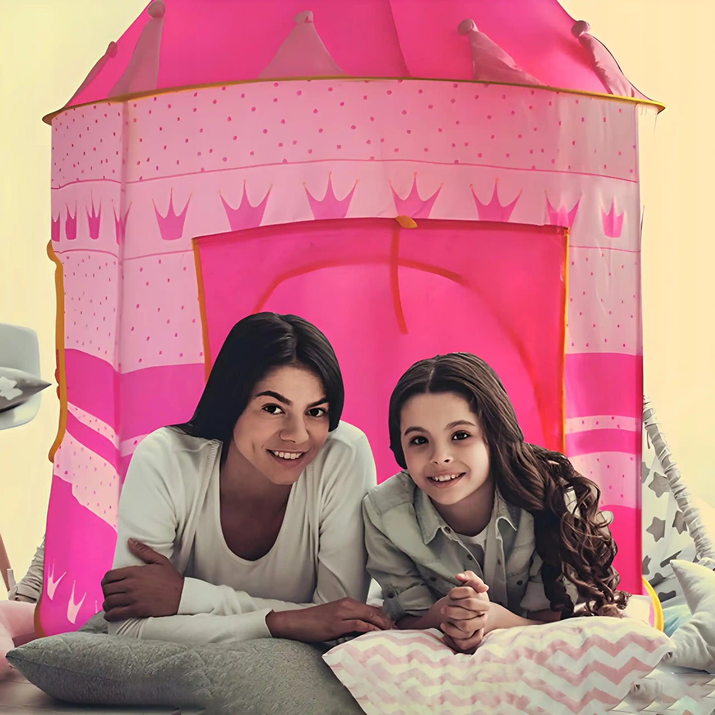 Детская палатка — домик-замок для дома, сада или комнаты, для принцессы (1066D)