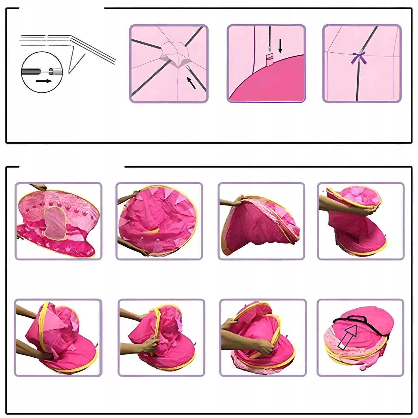 Детская палатка — домик-замок для дома, сада или комнаты, для принцессы (1066D)