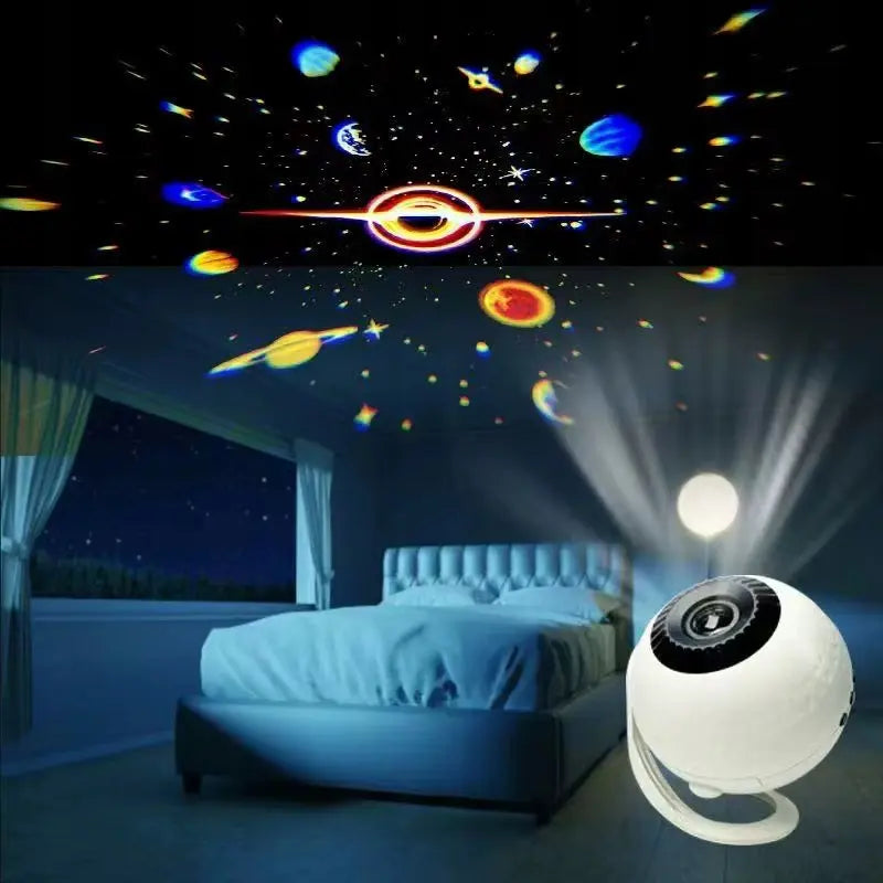 Планетарный проектор 360° – 4K звездная галактика с Bluetooth-динамиком (1055D)