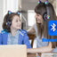 Беспроводные Bluetooth-наушники с FM-радио, MP3 и подсветкой кошачьих ушей, красные (945D)