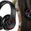 Беспроводные накладные наушники Bluetooth 5.0 с микрофоном и RGB-подсветкой (516D)