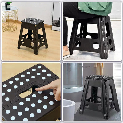 Salokāms krēsls ar pretizslīdes kājām 39 cm augstumā (490D)