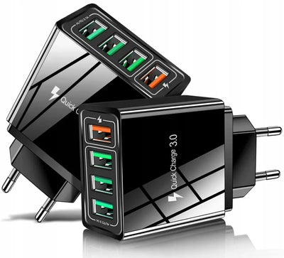 Ātra tīkla uzlāde 4x USB Quick Charge 3.0 (511D)