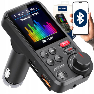 Беспроводной FM-передатчик Bluetooth 5.0 с комплектом громкой связи (887D)