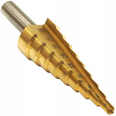 Konusveida pakāpju spirālveida urbjmašīna metālam 4-20 mm (470D)