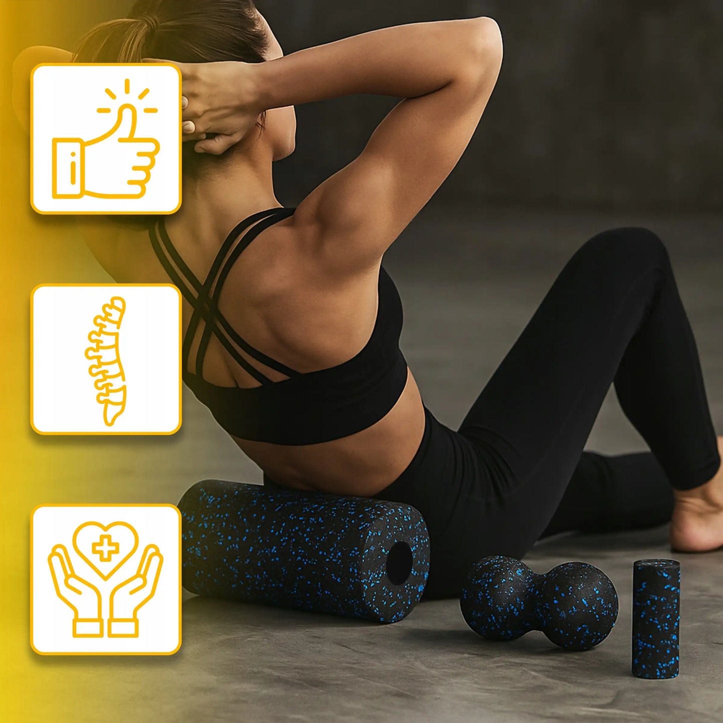 Набор из 4-в-1 валиков EPP для массажа и реабилитации (1051D)