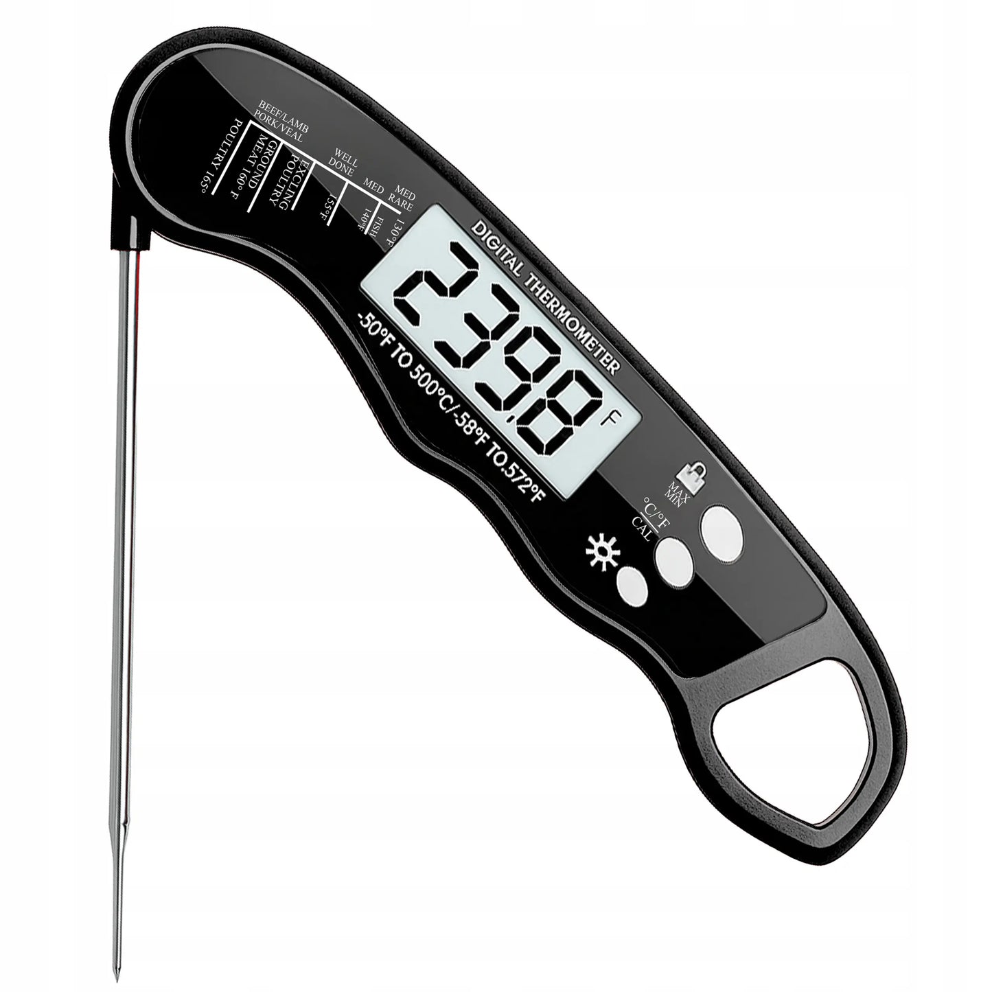 Цифровой кухонный термометр для мяса и гриля, со стрелкой, с ЖК-дисплеем, -50°C + (1061D)